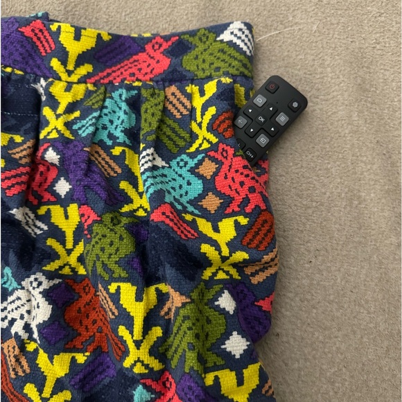 Anthropologie Tibi Cockatoo Kaleidoscope Skirt Aztec Tribal Print Size 4 - Picture 8 of 10